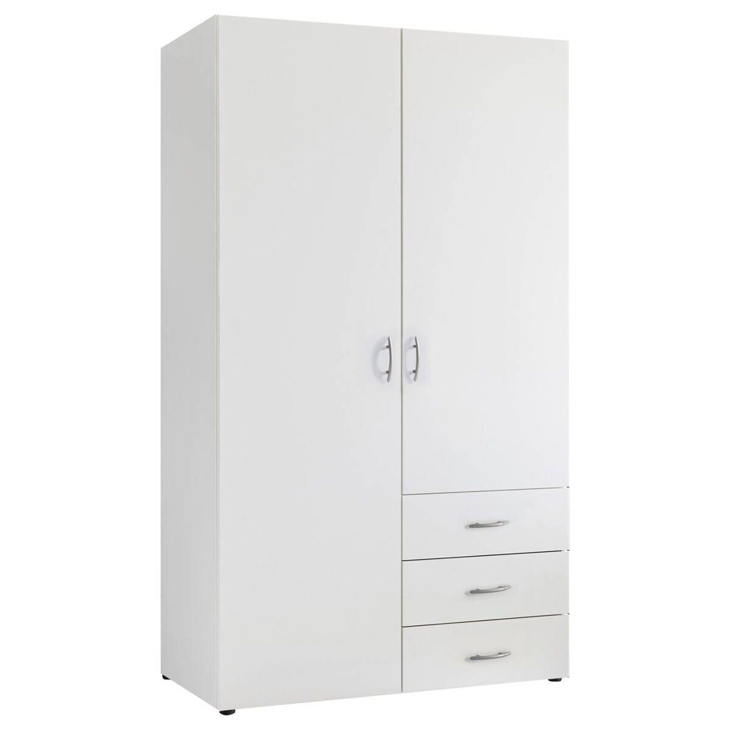 Kleiderschrank Harry weiß B/H/T: ca. 100x177x50 cm