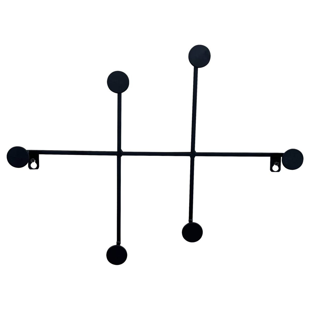 Wandgarderobe Ella schwarz B/H/T: ca. 41x31x5 cm