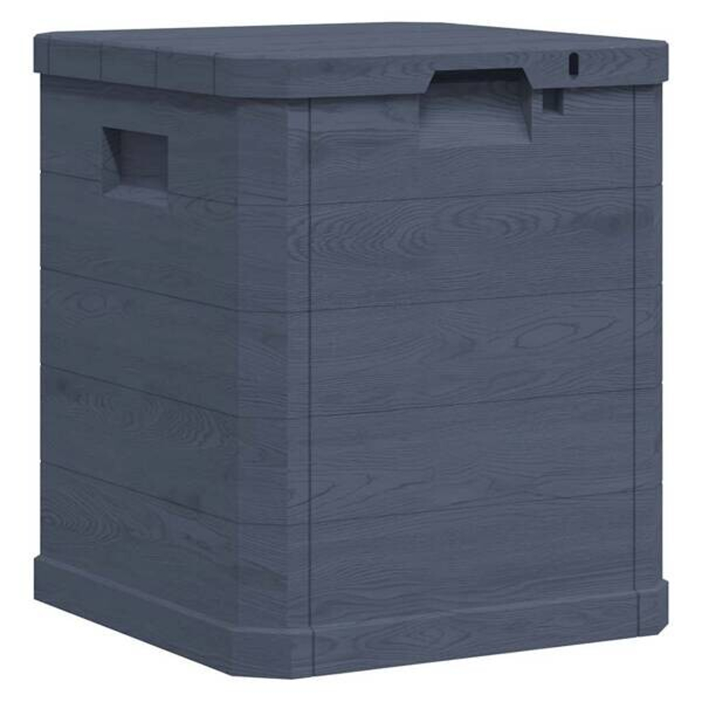 vidaXL Aufbewahrungsbox anthrazit Kunststoff B/H/T/L: ca. 44x50x44x42,5 cm
