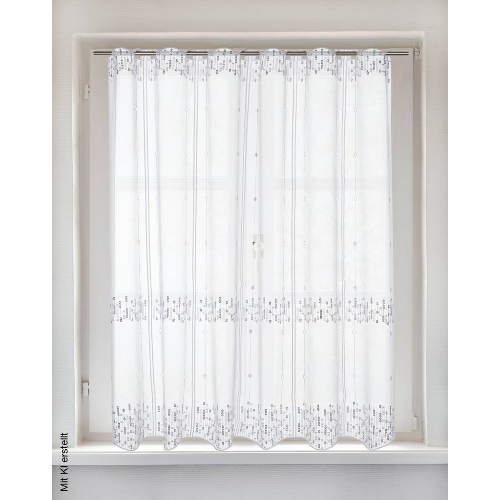 POCOline Cliprollo Pailette weiß B/L: ca. 140x95 cm