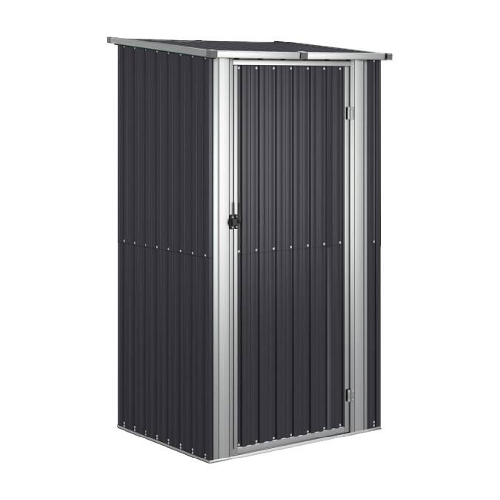 vidaXL Gartenhaus anthrazit B/H/T: ca. 118,5x209,5x97 cm