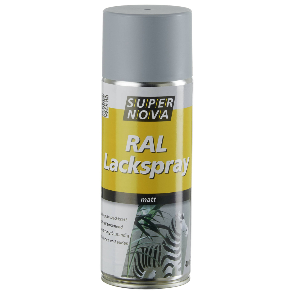 Super-Nova Lackspray Silbergrau seidenmatt ca. 0,4 l