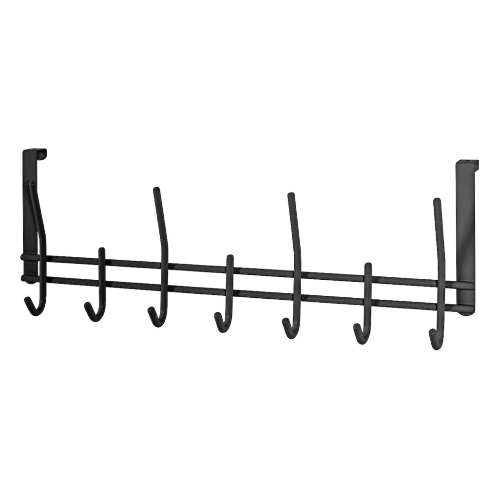 Türgarderobe schwarz pulverbeschichtet Stahl B/H/T: ca. 54x20x7 cm