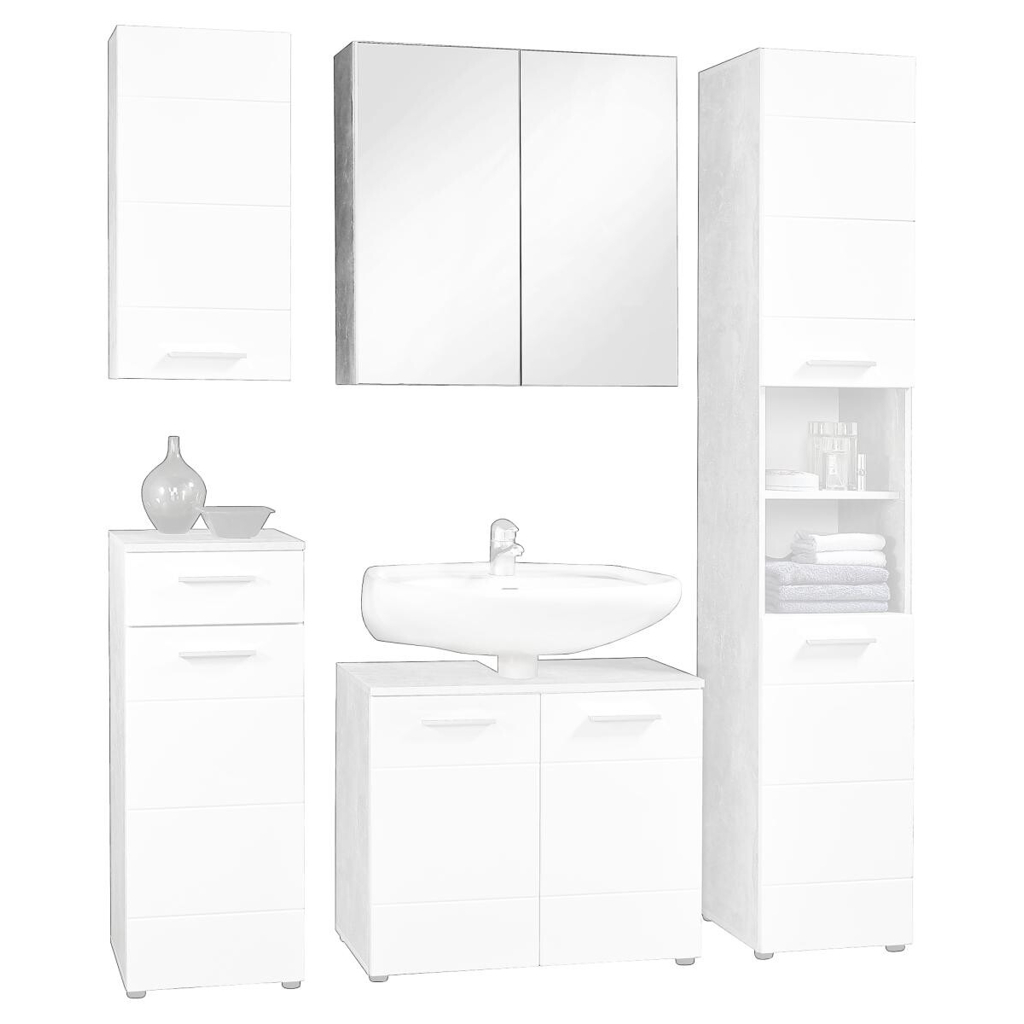 Spiegelschrank Stockholm Beton Optik B/H/T: ca. 70x71x23 cm