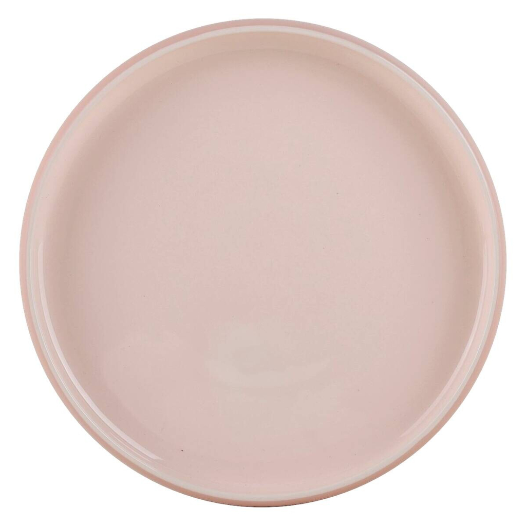 Dessertteller rosa Steinzeug D: ca. 22 cm