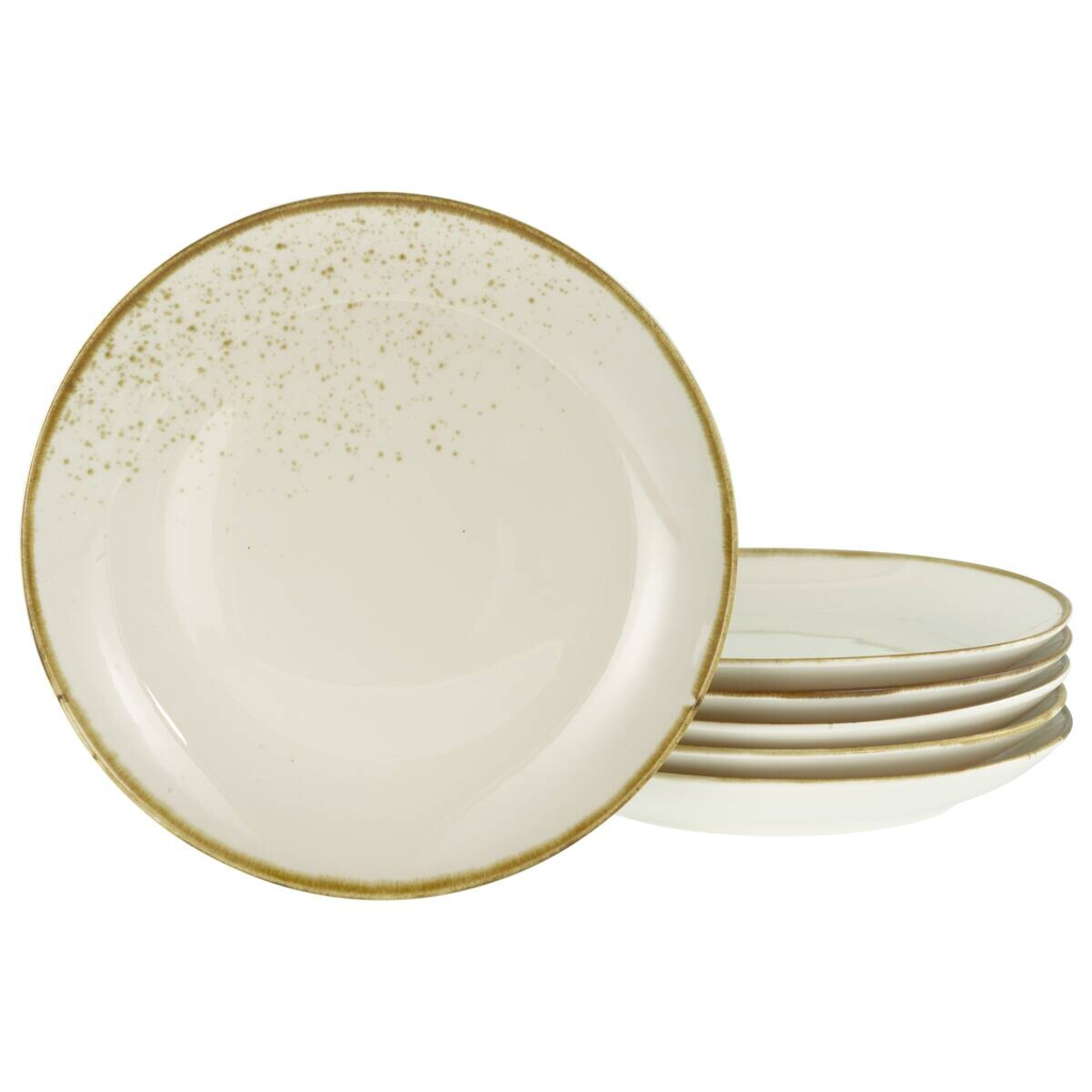 CreaTable Tellerset Nature Collection creme Steinzeug