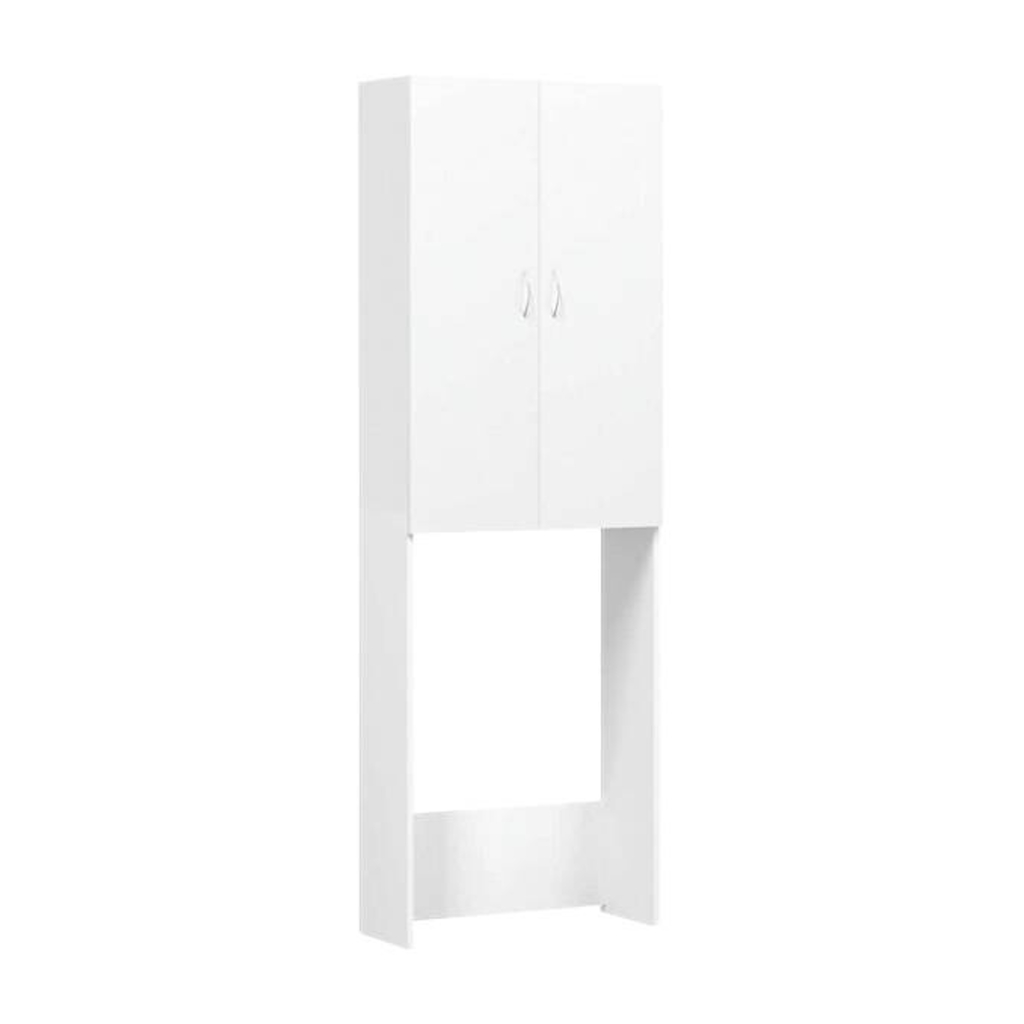 vidaXL Waschmaschinenschrank weiß B/H/T: ca. 64x190x25,5 cm