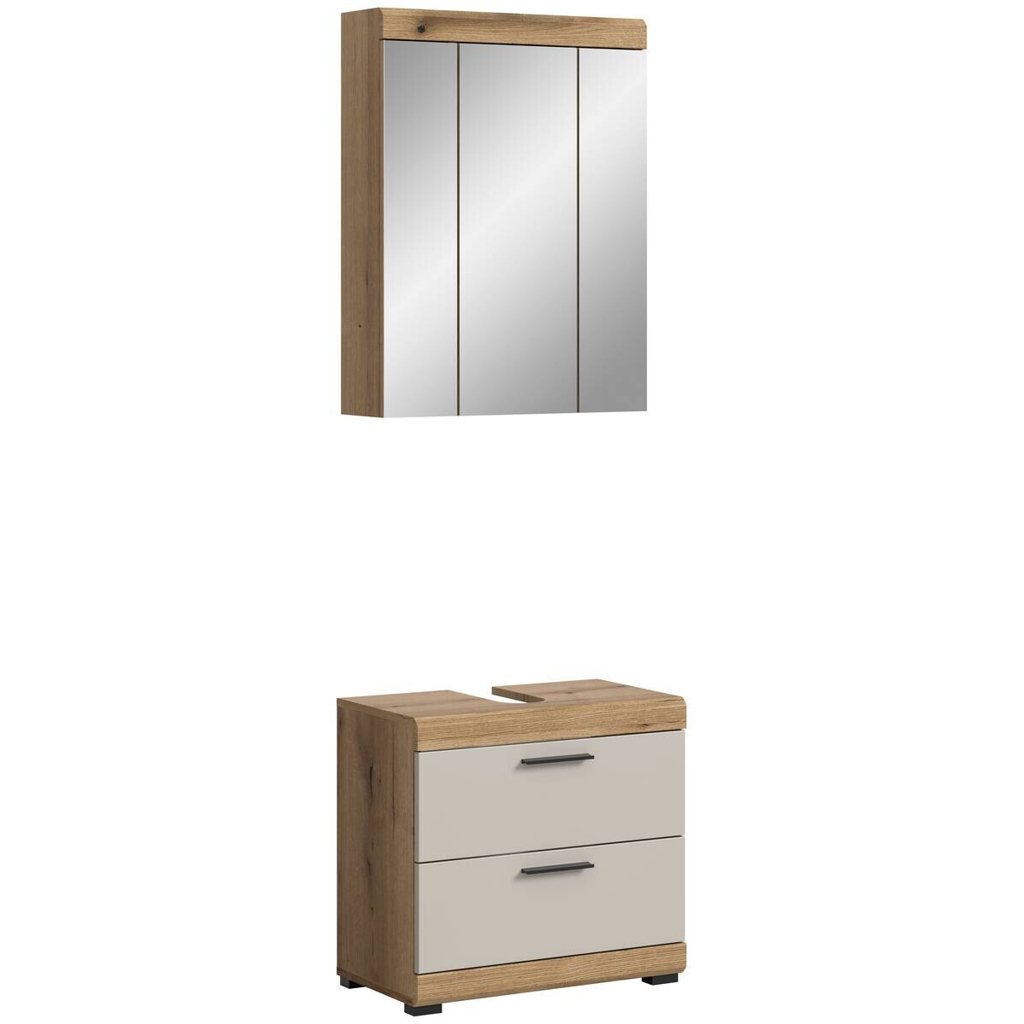 Badezimmer-Set Scout Evoke Oak Nachbildung Kaschmirgrau Nachbildung B/H/T: ca. 60x191x34 cm