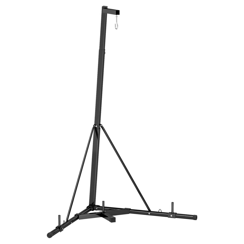 SPORTNOW Boxsackständer schwarz Stahl B/H/L: ca. 90x225x170 cm