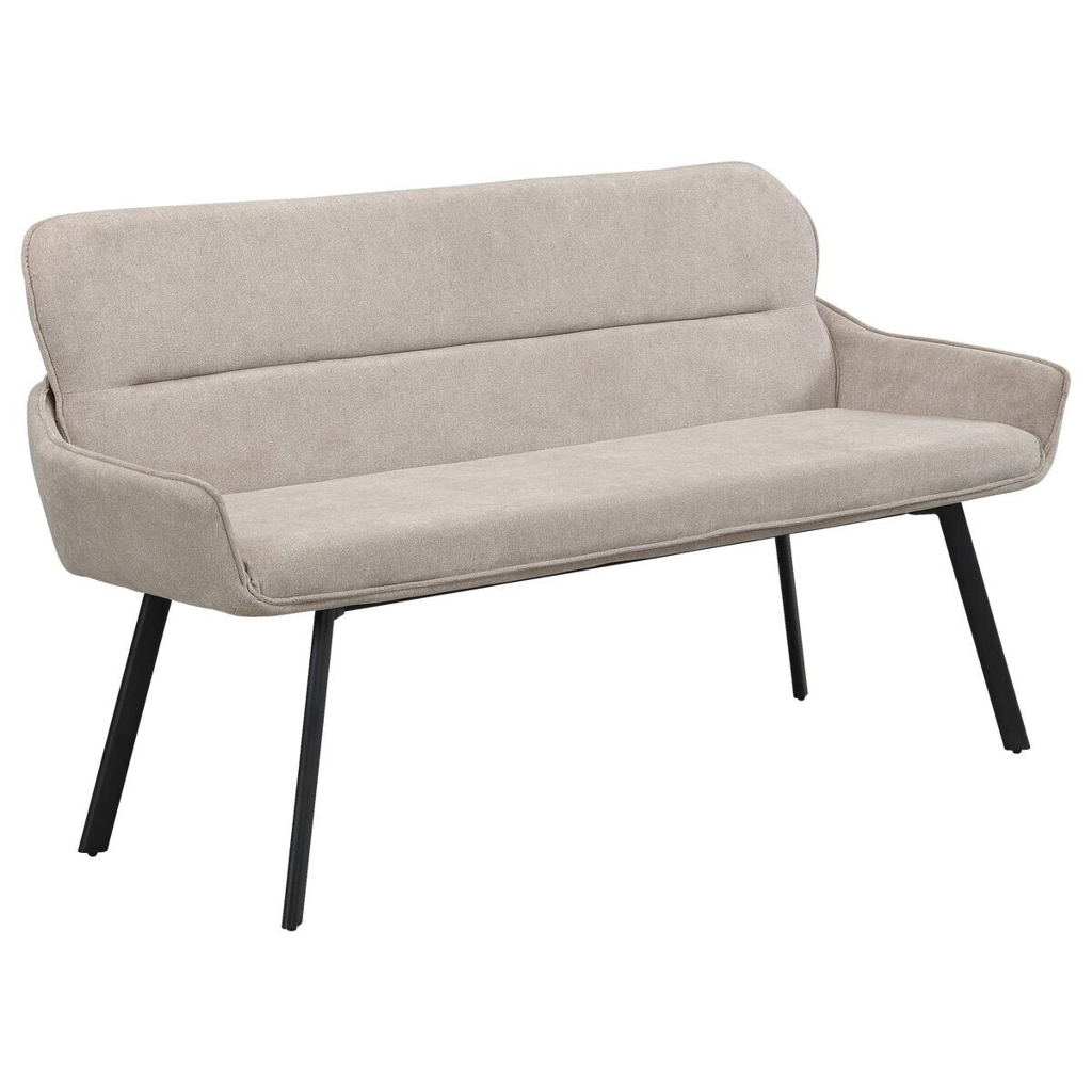 Sitzbank RICO schwarz taupe Metall Stoff B/H/T: ca. …