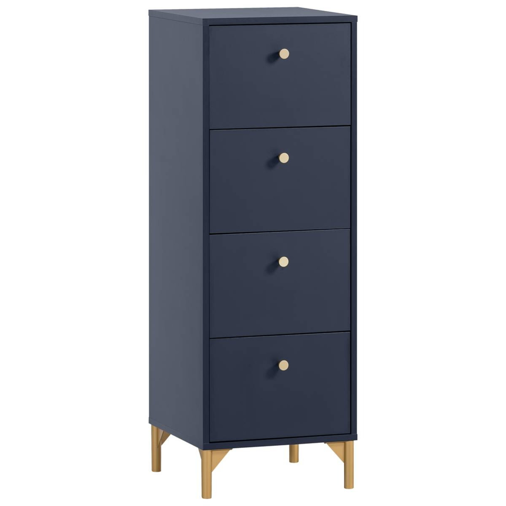 Kommode Alfa blau dunkel B/H/T: ca. 40,1x116,7x40 cm