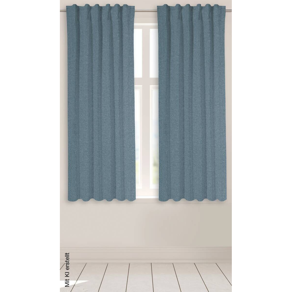POCOline Kombivorhang Ulrich blau B/L: ca. 135x175 cm