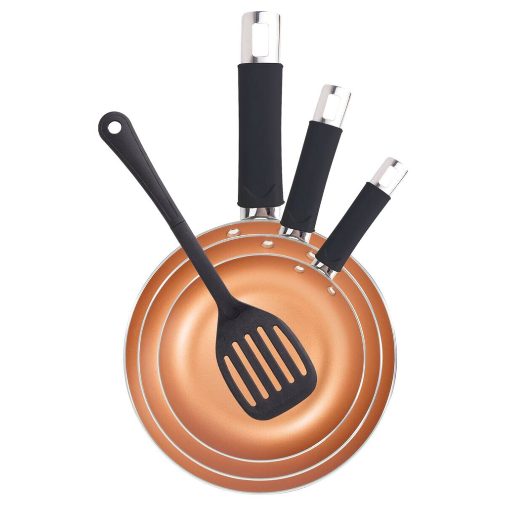RENBERG Bratpfannenset ROYCE REECO bronze Aluminium 4 tlg.