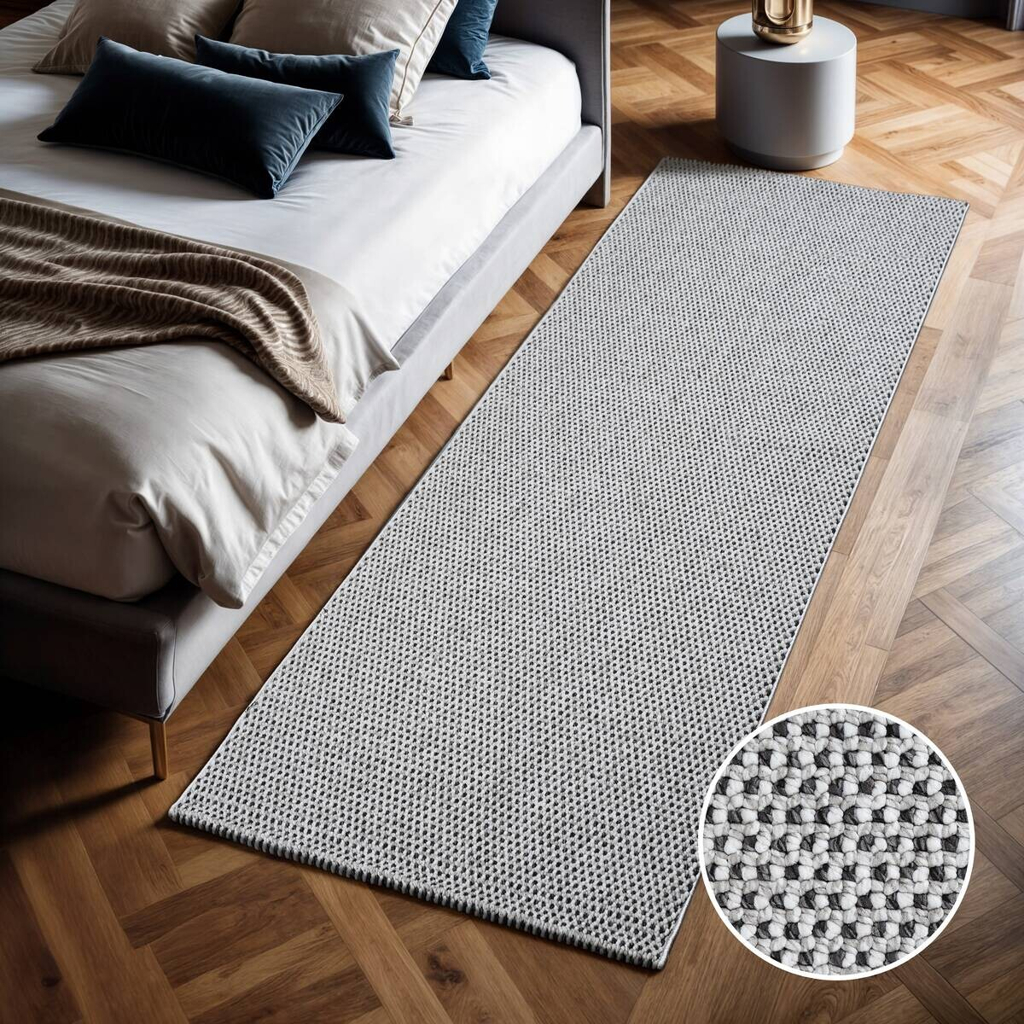 Sanat Teppich LORA PLUS grau B/L: ca. 80x200 cm