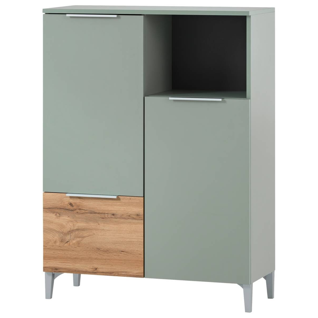 Midischrank Smilla Pistazie Eiche Landhaus Nachbildung B/H/T: ca. 80,4x109,6x31,9 cm