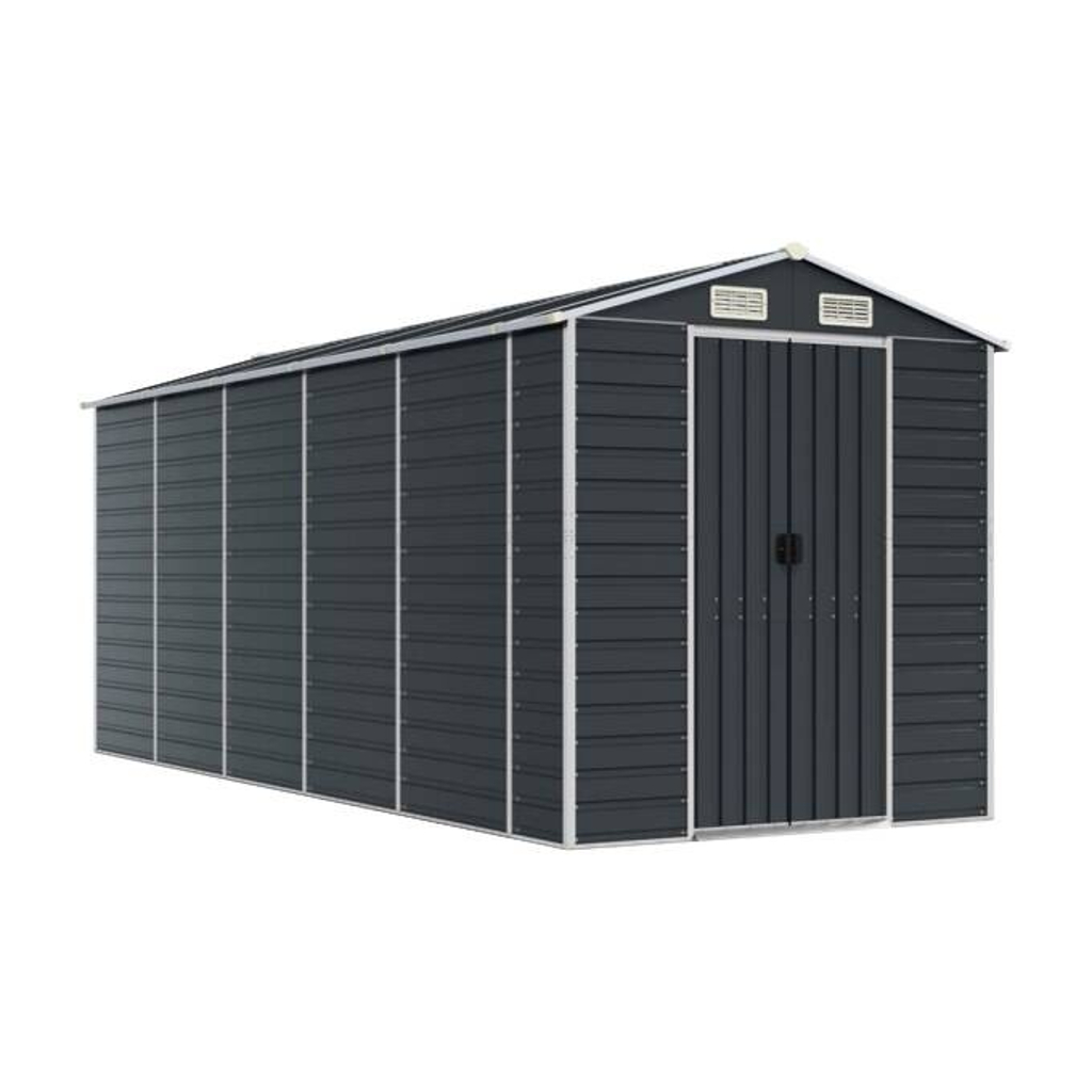 vidaXL Gartenhaus anthrazit B/H/T: ca. 191x198x470 cm