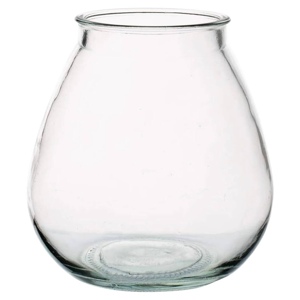 Vase klar Glas B/H/L: ca. 24,5x24,5x28 cm