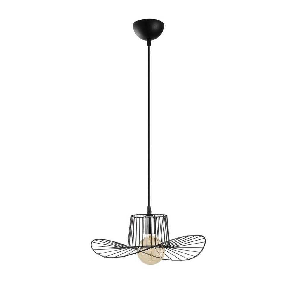 Opviq Pendelleuchte Tel-6736 schwarz B/H/T/L/D: ca. 38x110x38x38x38 cm E27 1 Brennstellen