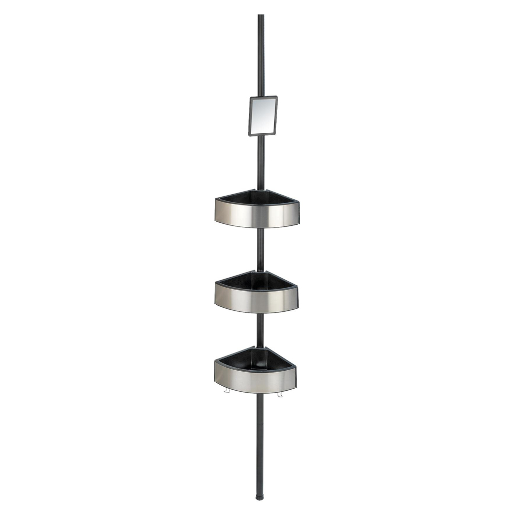 Teleskop Duschecke schwarz Kunststoff H/D: ca. 260x2,5 cm