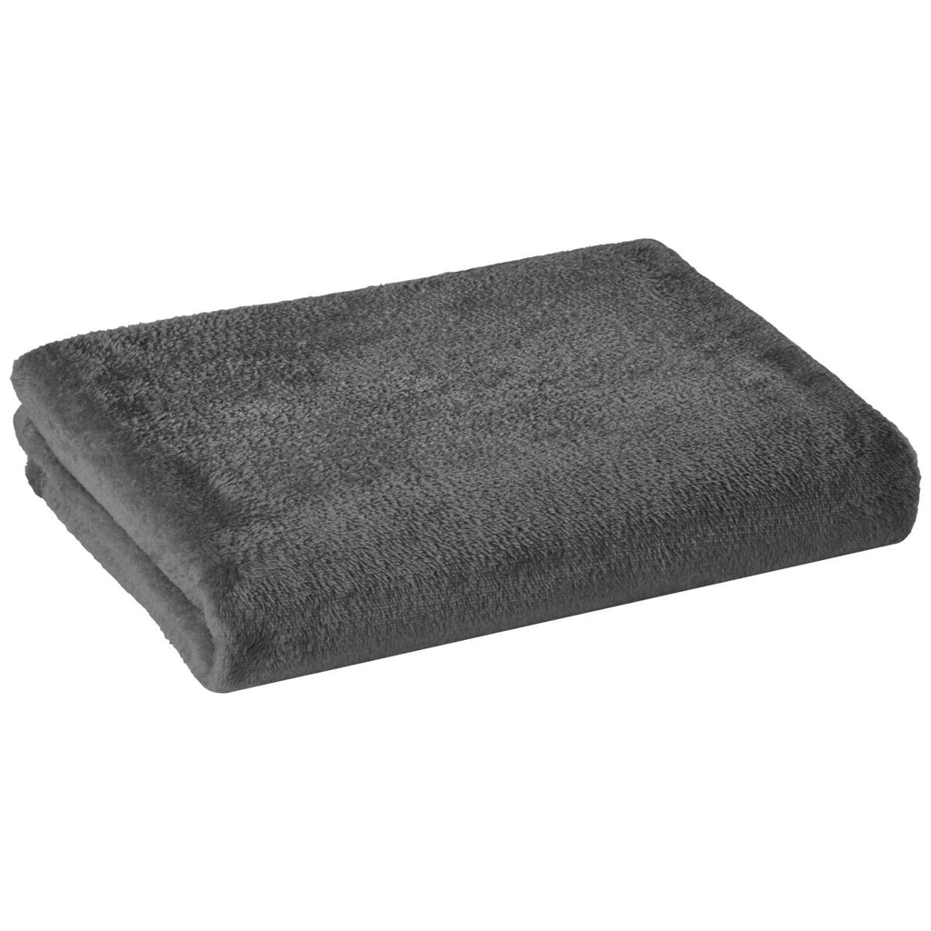 Flanelldecke anthrazit Polyester B/L: ca. 140x200 cm