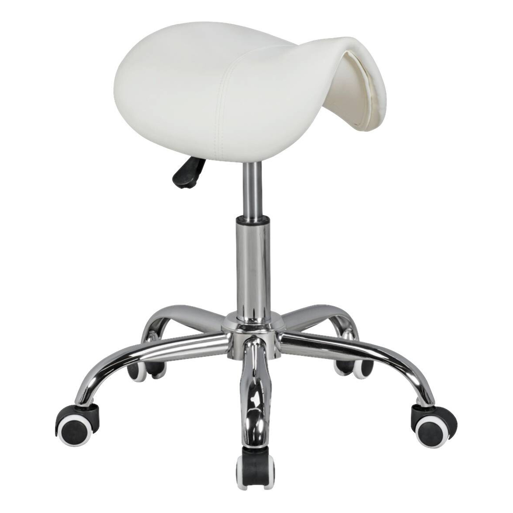 Hocker weiß Kunstleder