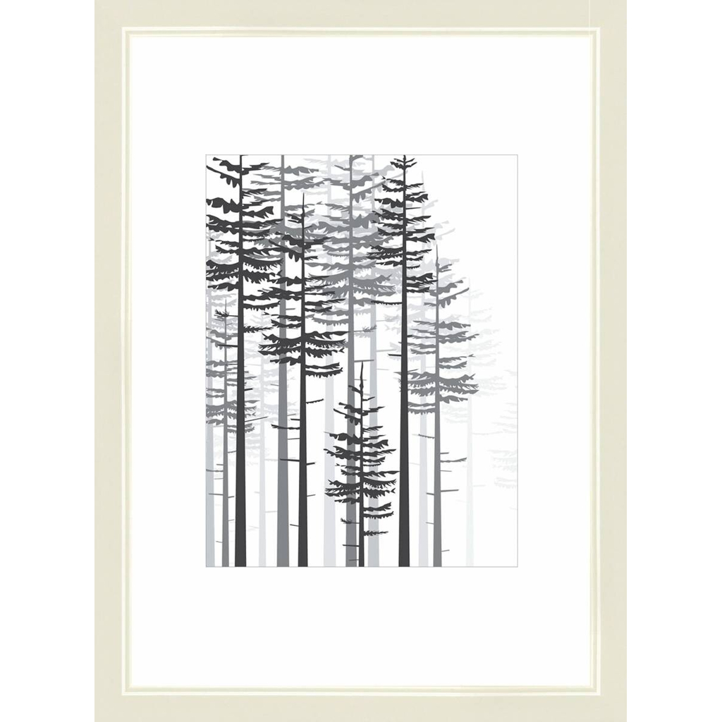 Bilderrahmen weiß Holz B/H/L: ca. 21x29,7x2 cm