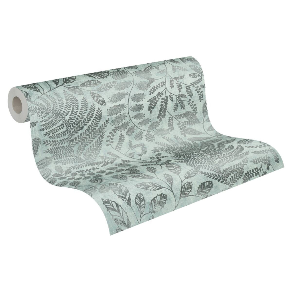 A.S.Creation Vliestapete silber blau B/H/D: ca. 53x1005x8,3 cm