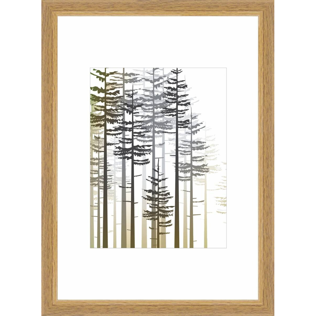 Bilderrahmen Eiche Holz B/H/L: ca. 21x29,7x2 cm
