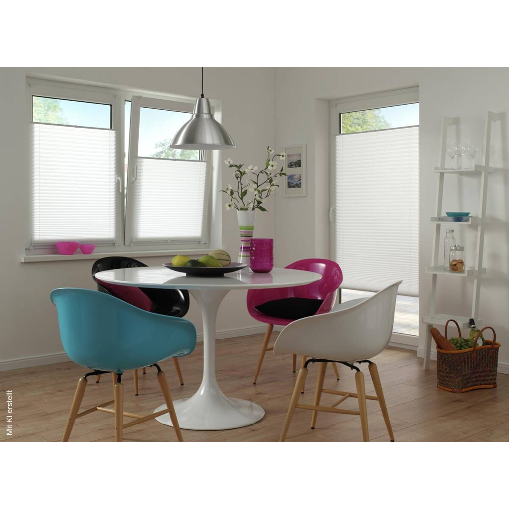 Spannplissee Easyfix Pia weiß B/L: ca. 50x130 cm