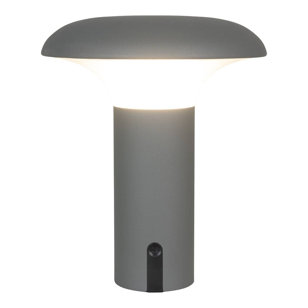 Housenordic Tischleuchte Ramsey grau Polypropylen H/D: ca. 21x17 cm