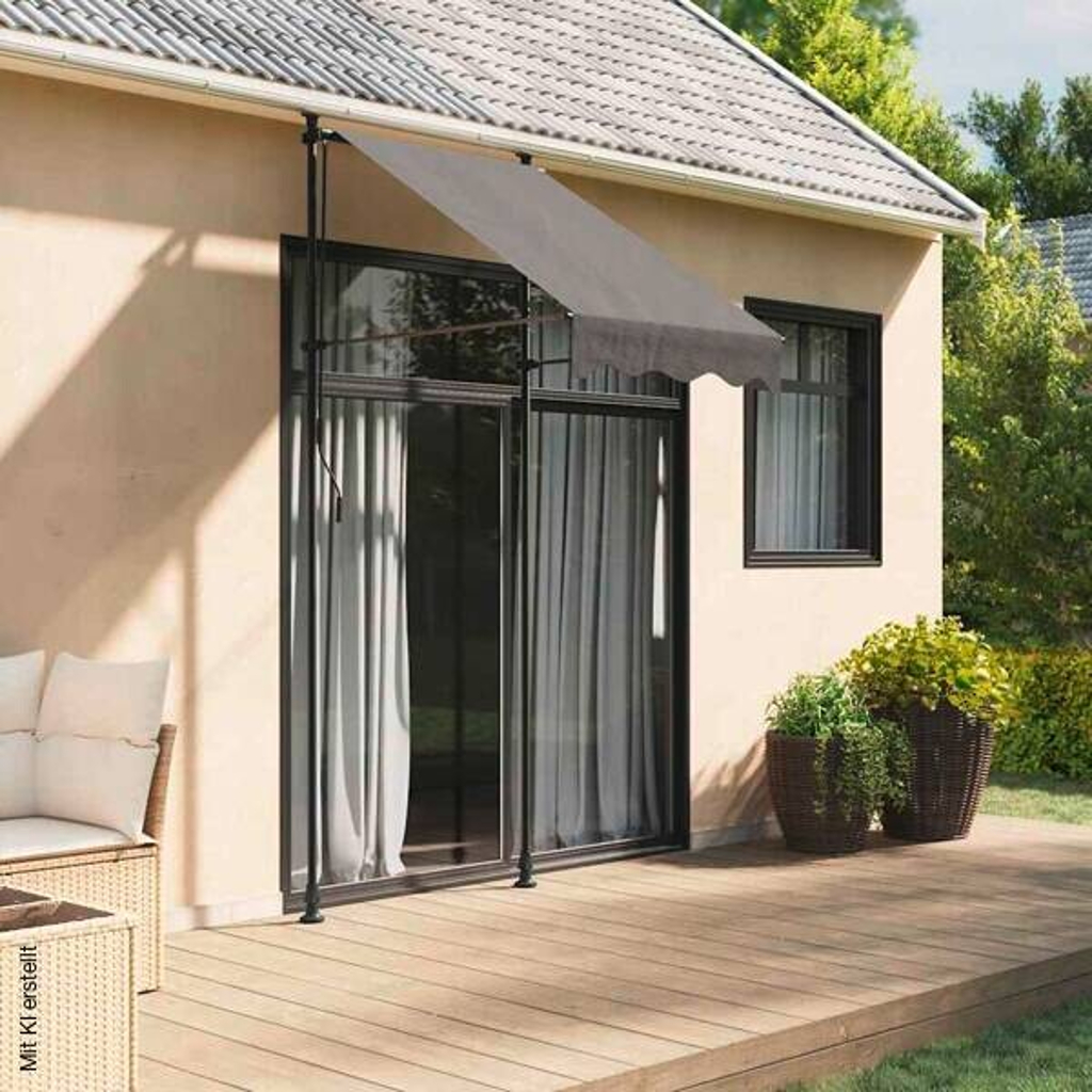 vidaXL Markise anthrazit B/H/L: ca. 150x300x100 cm