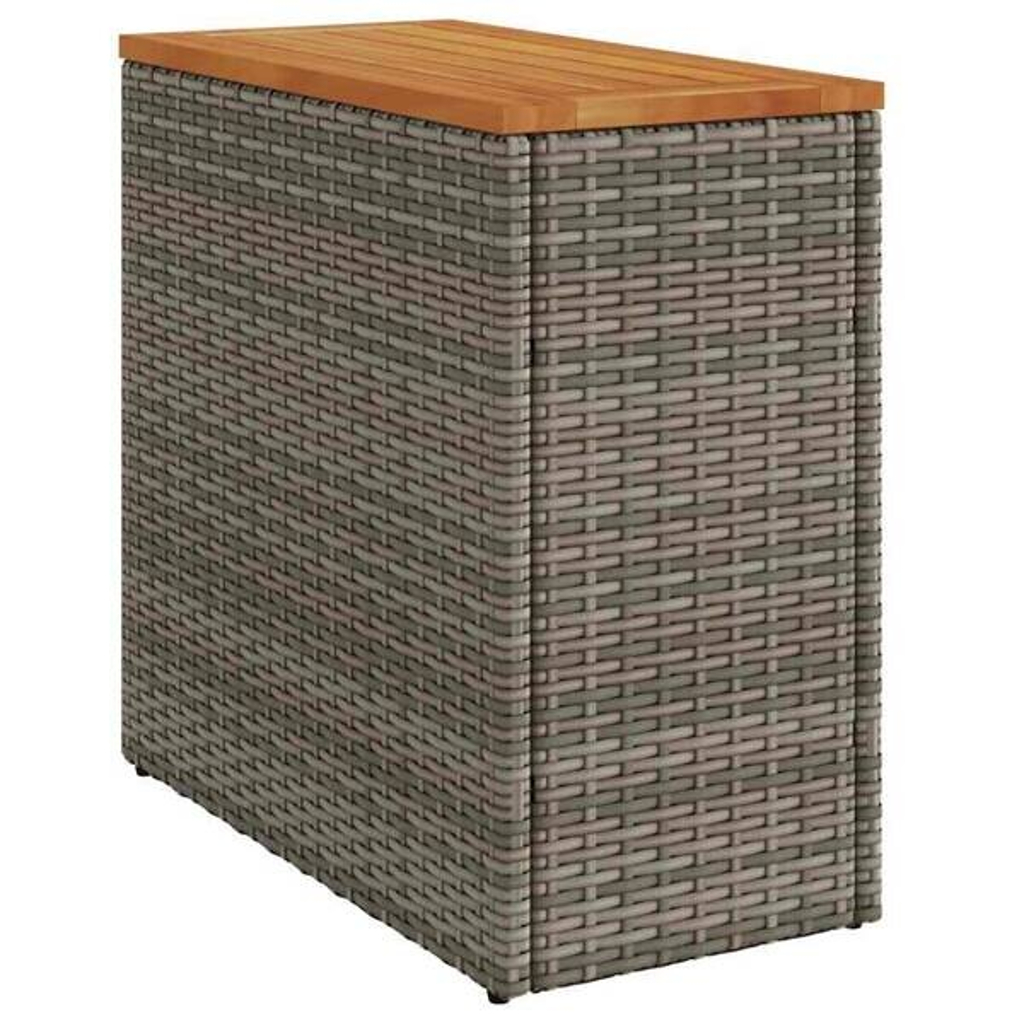 vidaXL Beistelltisch braun Glas B/H/L: ca. 28x55x58 cm