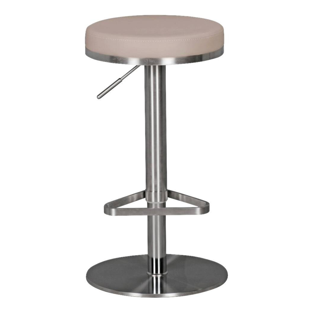 Barhocker beige Kunstleder B/H/T: ca. 38x82x38 cm