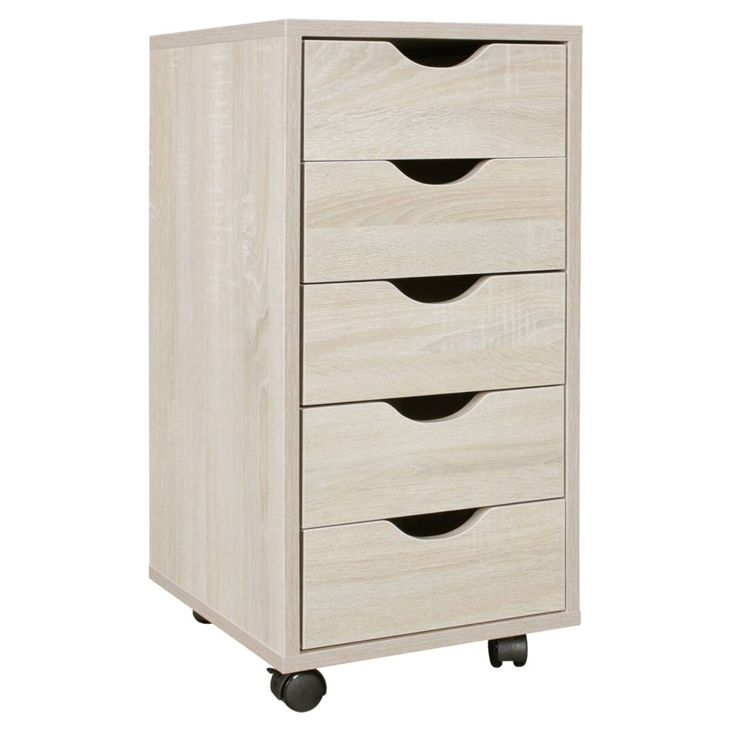 Rollcontainer braun Spanplatte B/H/T: ca. 33x64x38 cm