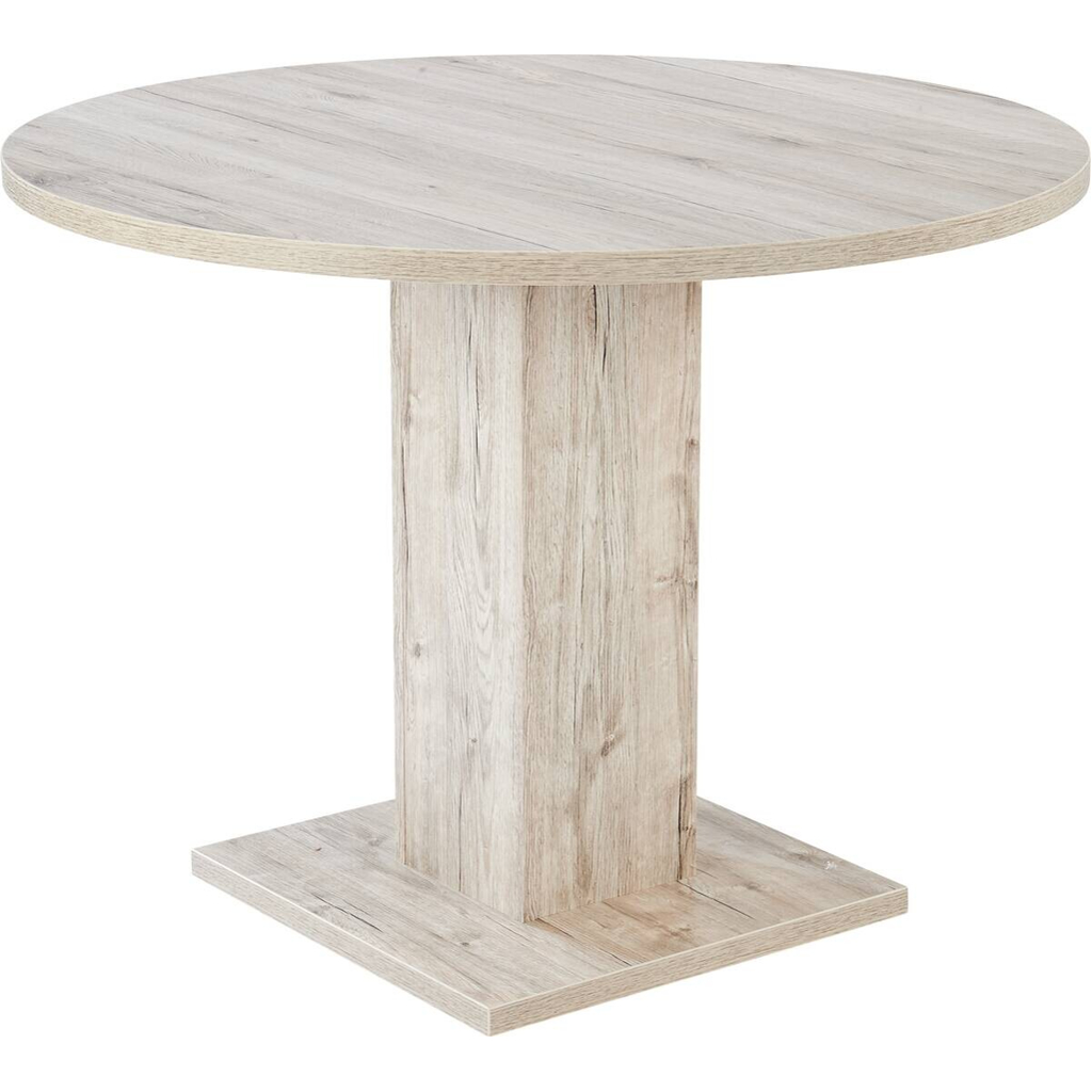 Esstisch Leo Eiche Sherwood Nachbildung B/H/T/D: ca. 100x75x100x100 cm