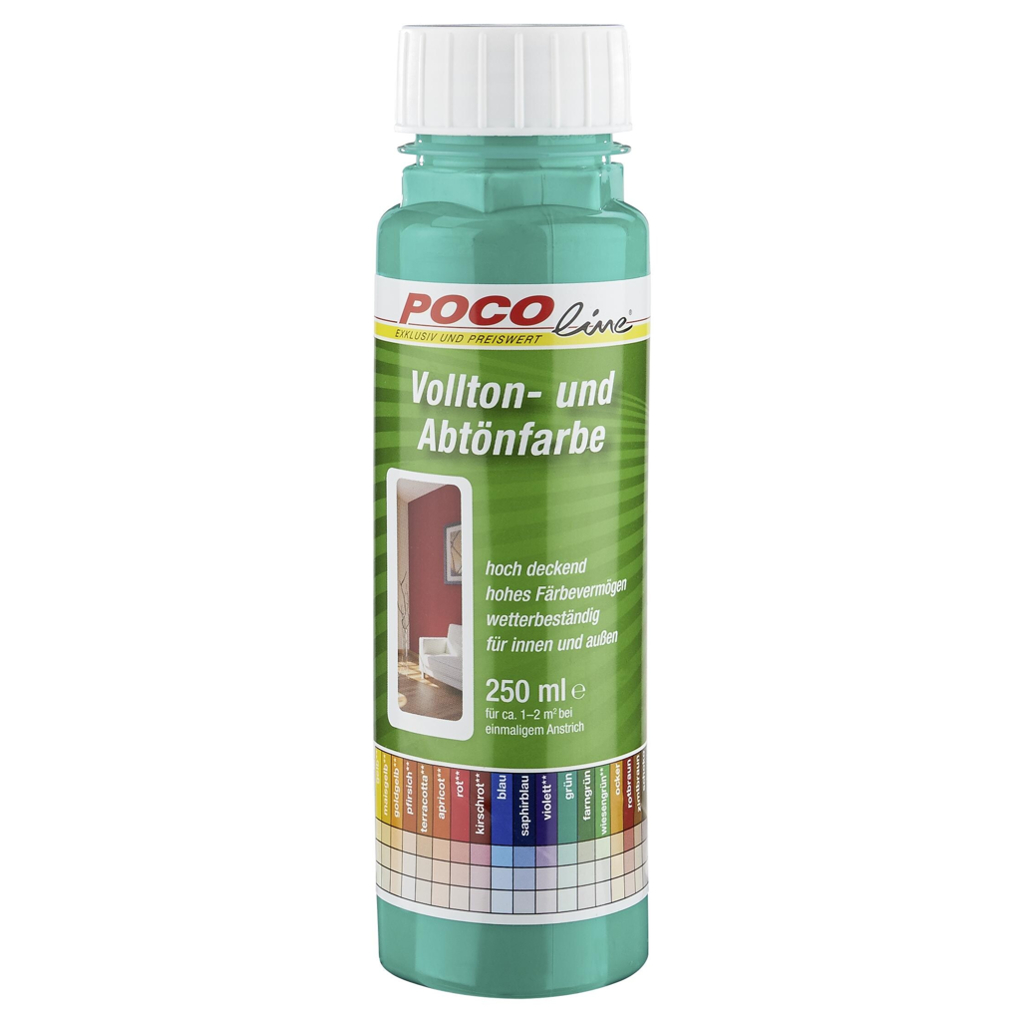 POCOline Vollton- und Abtönfarbe grün ca. 0,25 l