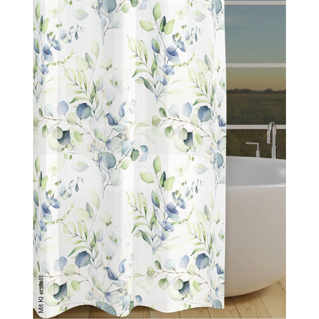 Acus Duschvorhang Eukalyptus Polyester B/L: ca. 180x200 cm