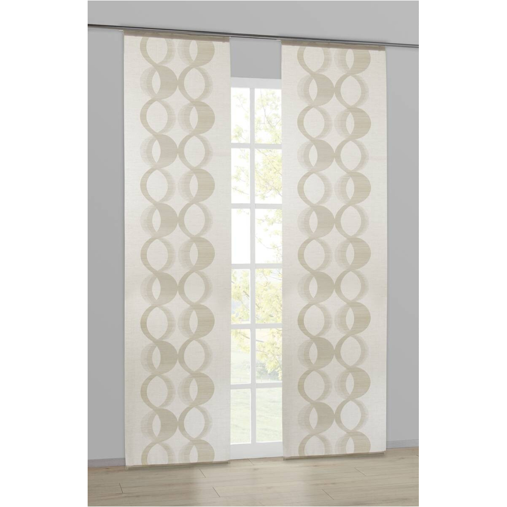 POCOline Schiebevorhang Martina beige B/L: ca. 60x245 cm