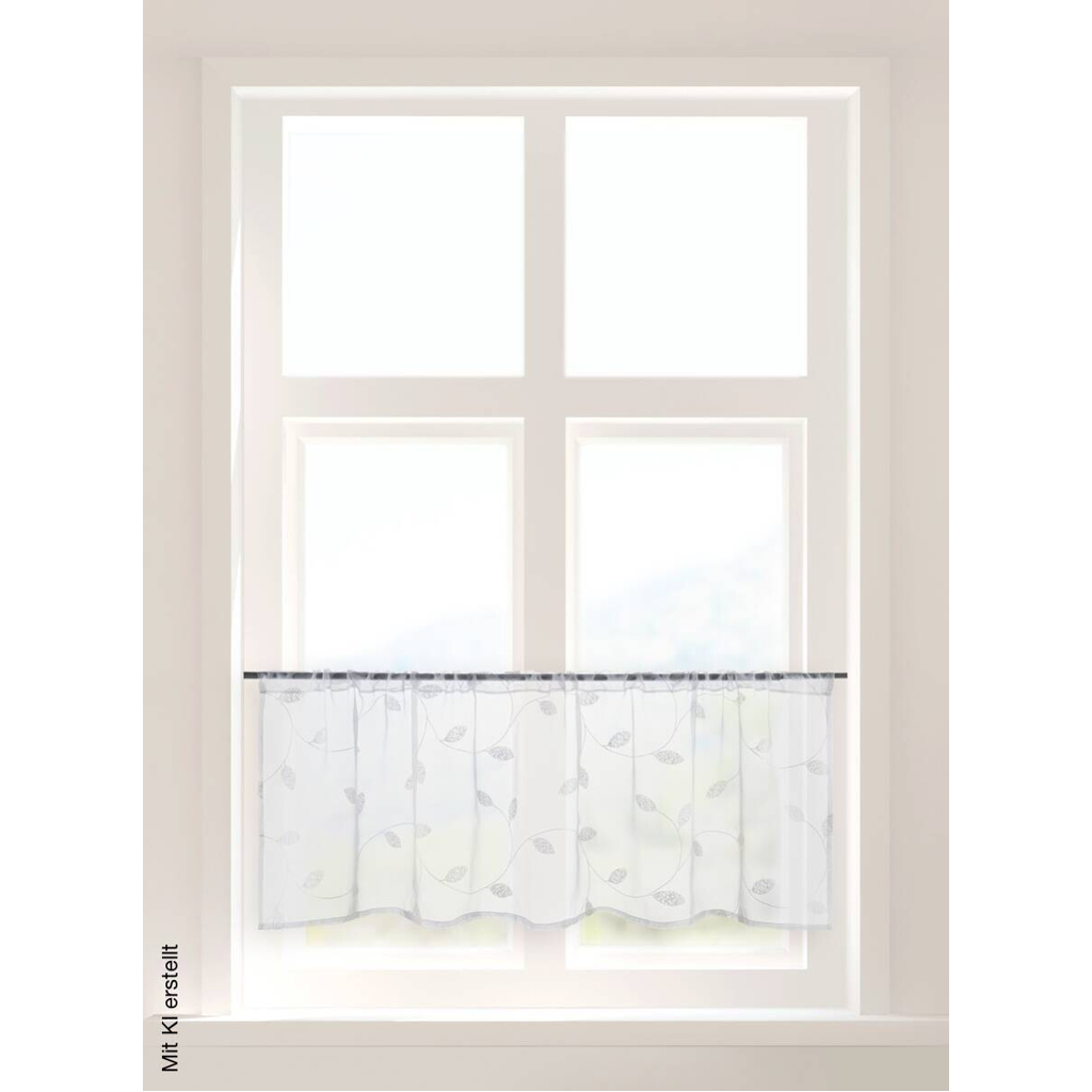 CASA CREATION Scheibengardine Shary weiß B/L: ca. 45x145 cm