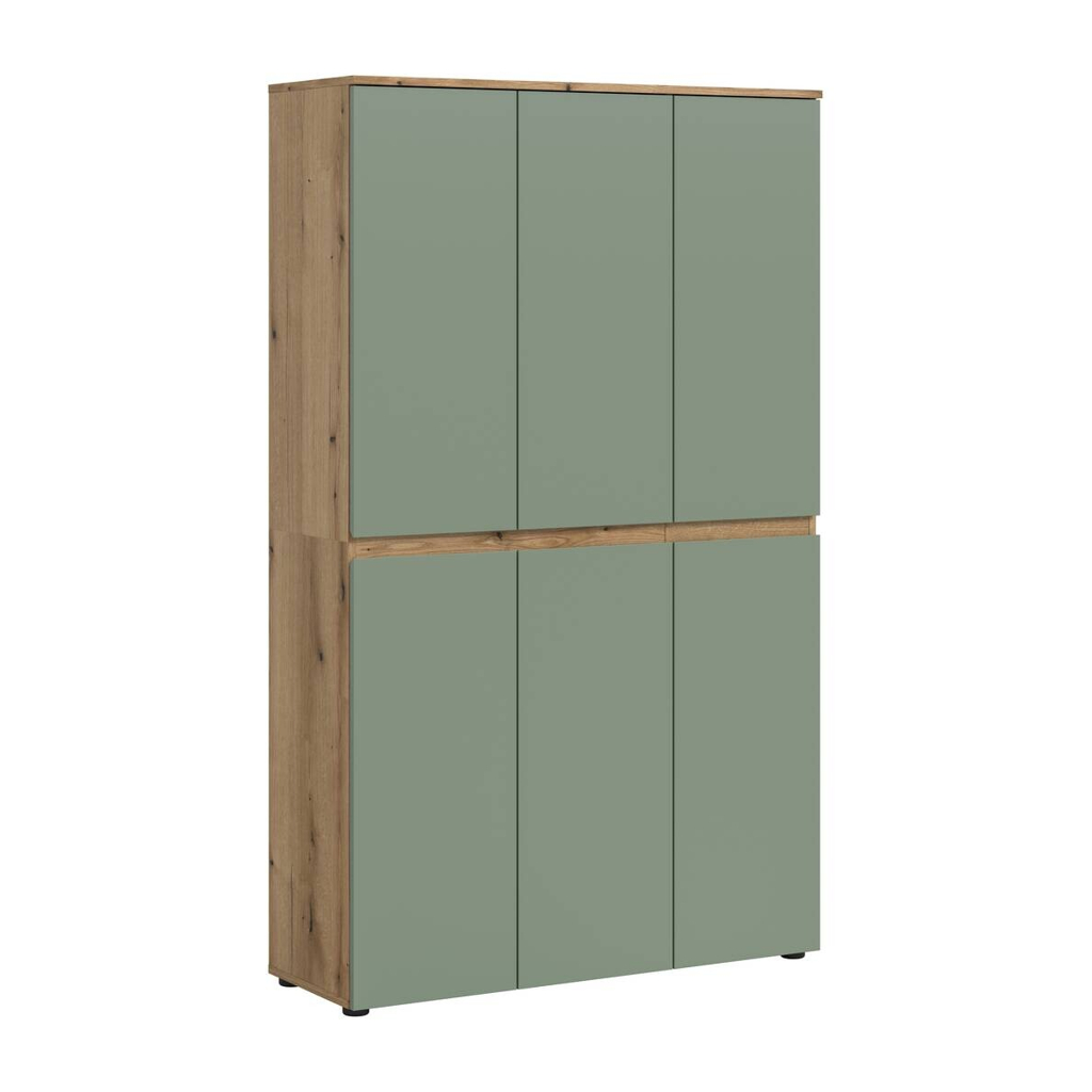 Schrank SCARPA Evoke Oak Nachbildung grün B/H/T: ca. 105x175x37 cm