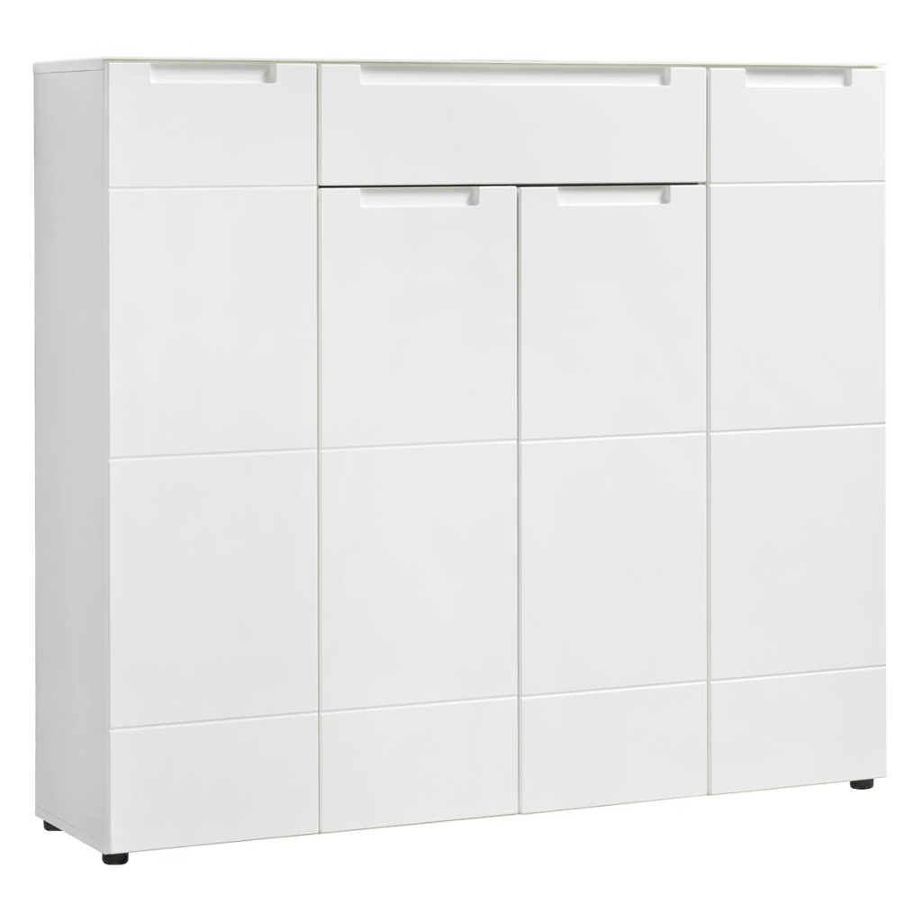 Kommode Mailand 24 weiß weiß Hochglanz B/H/T: ca. 135x120x34 cm