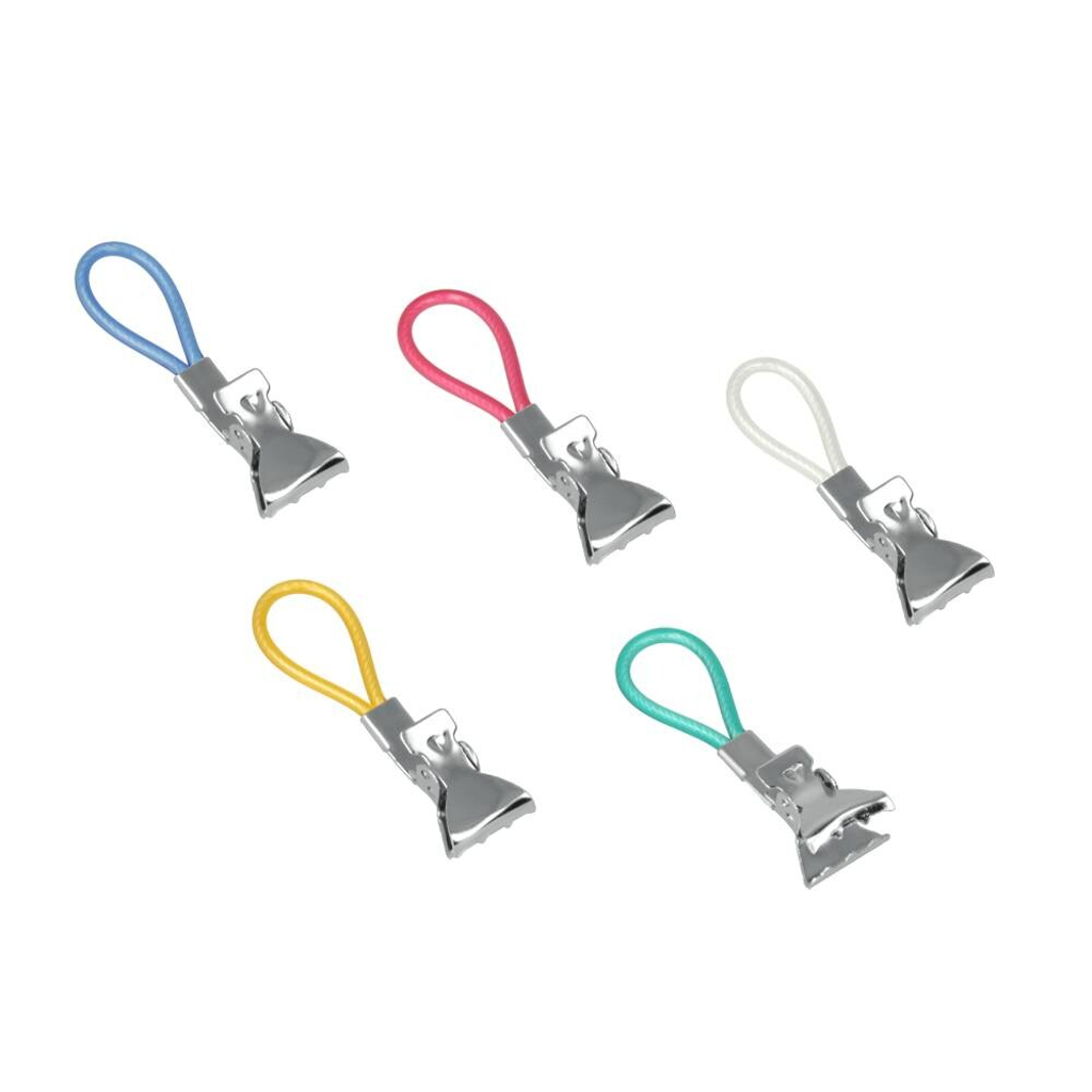 Metaltex Tücherclips bunt Kunststoff