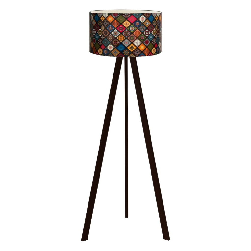 Opviq Stehlampe AYD-2800 mehrfarbig MDF B/H/T/L/D: ca. 21x140x21x21x21 cm E27 1 Brennstellen