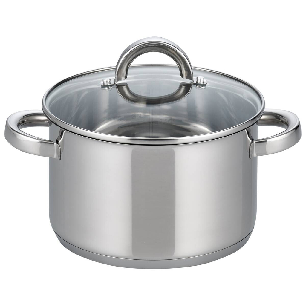 ELO Fleischtopf silber Edelstahl D: ca. 16 cm