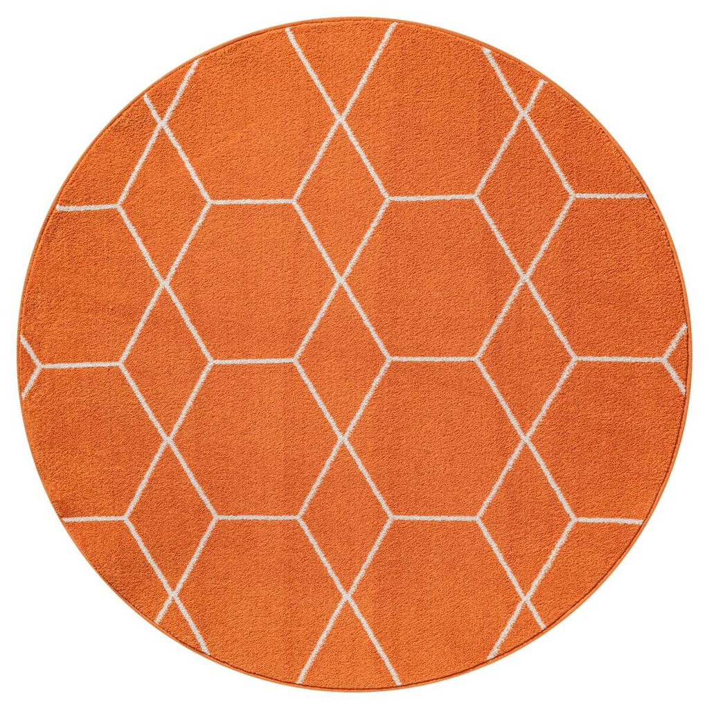 Sanat Teppich Trellis orange D: ca. 120 cm