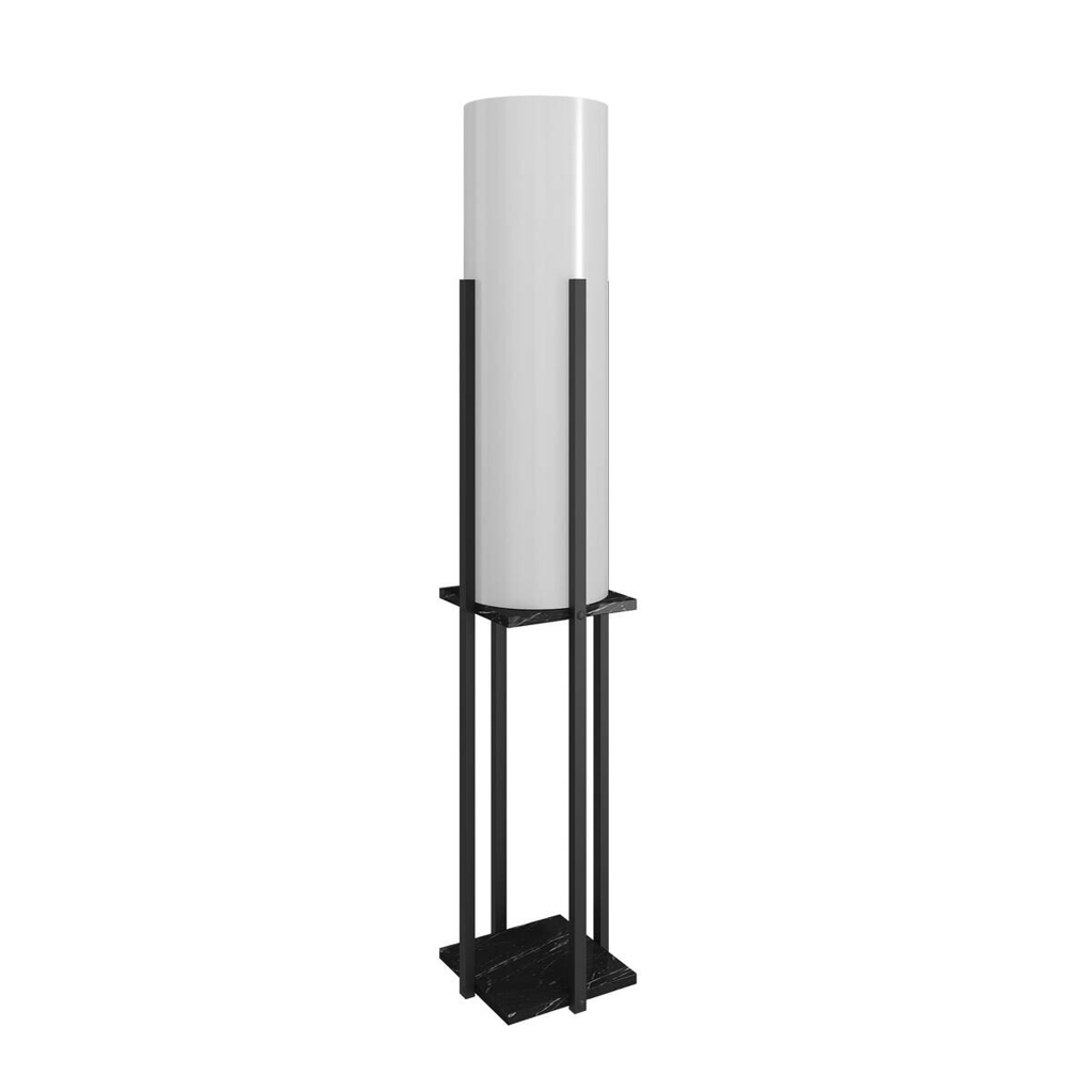 Opviq Stehlampe schwarz Spanplatte MDF B/H/T/L/D: ca. 21x160x21x21x21 cm E27 1 Brennstellen
