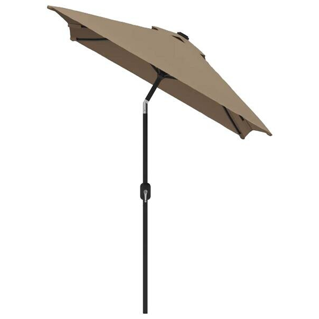 vidaXL Sonnenschirm taupe Polyester B/H/L: ca. 200x252x300 cm