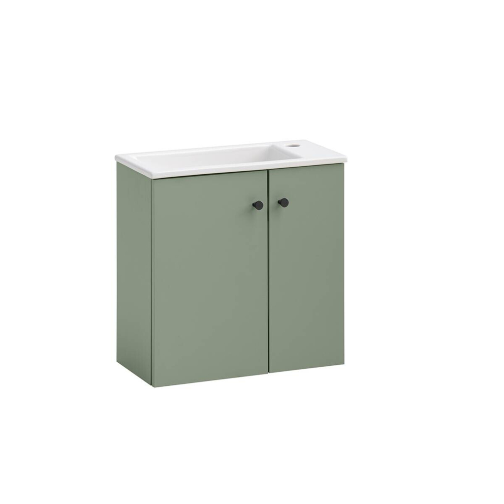 Waschbeckenunterschrank Ebba Pistazie B/H/T: ca. 50x51,4x25 cm