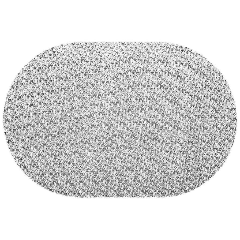 Platzset silber Polyester B/L: ca. 30x45 cm