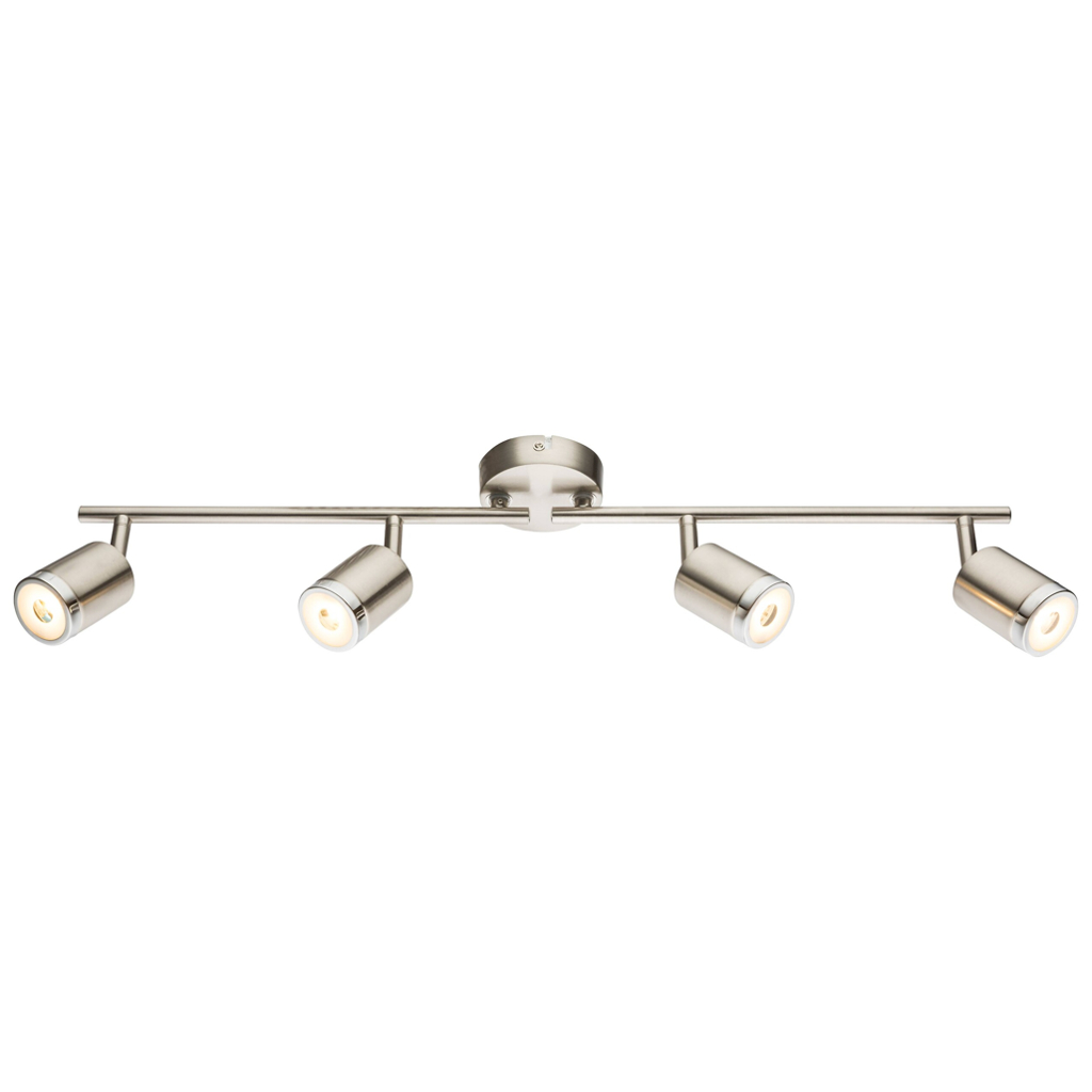 GLOBO Spot Comore nickel Metall B/H/L: ca. 9x17x67 cm 4 Brennstellen